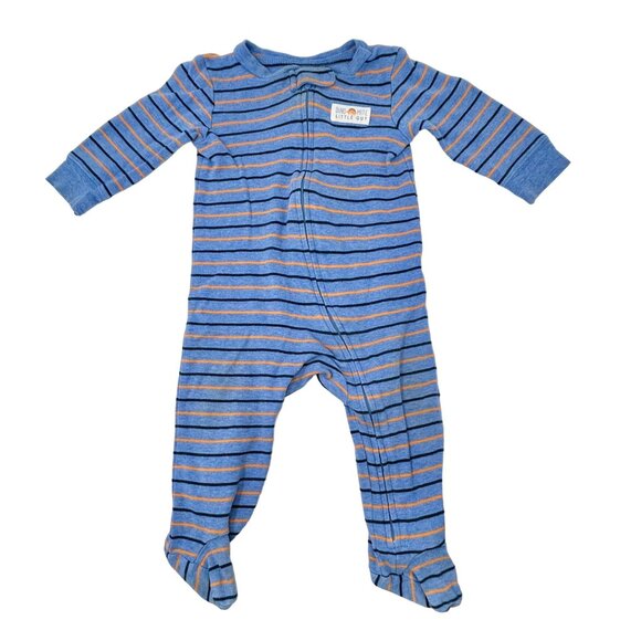 Baby Boy's Sleepers, Navy Blue,  White, Green,Stripe,  Blue Stripe  Size 9 Month - Picture 6 of 10